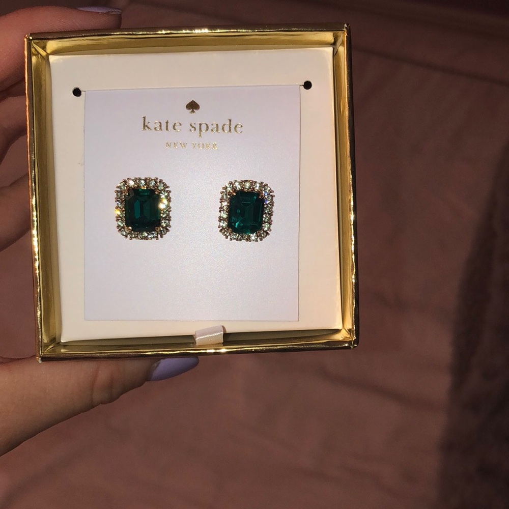 Kate spade emerald studs